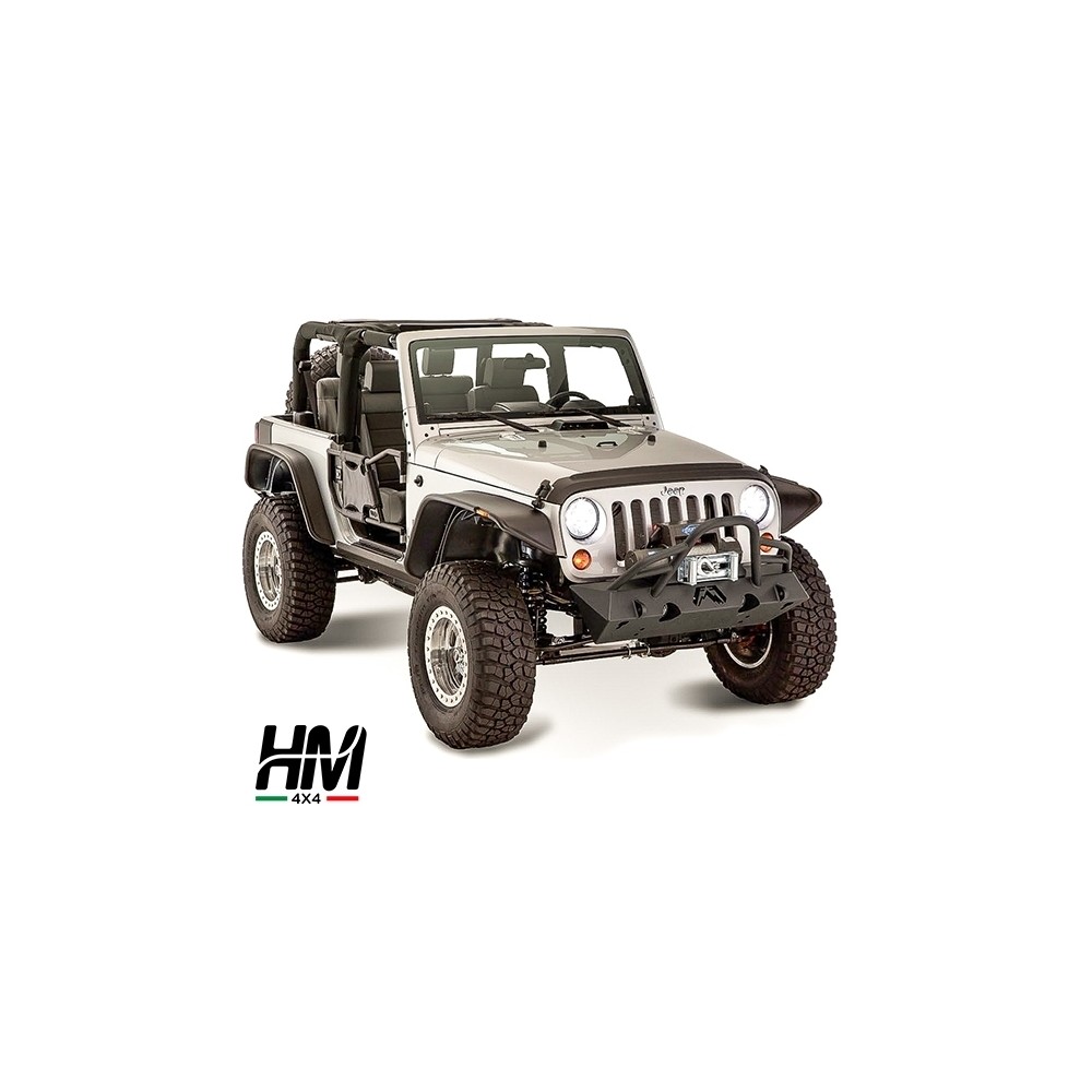JEU D'ÉVASEMENTS D'AILES DE STYLE PLAT BUSHWACKER JEEP WRANGLER JK 2 PORTES