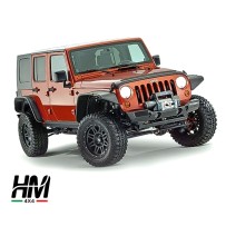 JEU D'ÉLARGISSEURS D'AILES DE STYLE PLAT BUSHWACKER JEEP WRANGLER JK 4 PORTES