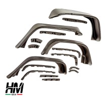JEU D'ÉLARGISSEURS D'AILES DE STYLE PLAT BUSHWACKER JEEP WRANGLER JK 4 PORTES