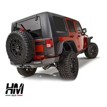 JEU D'ÉLARGISSEURS D'AILES DE STYLE PLAT BUSHWACKER JEEP WRANGLER JK 4 PORTES