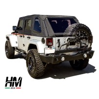 PARE-CHOCS DE RÉCUPÉRATION ARRIÈRE AVEC SUPPORT DE PNEU PIVOTANT JEEP WRANGLER JK