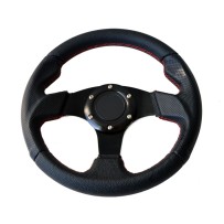 VOLANT SPORT EN CUIR ANATOMIQUE 11' , 28cm  TYREX