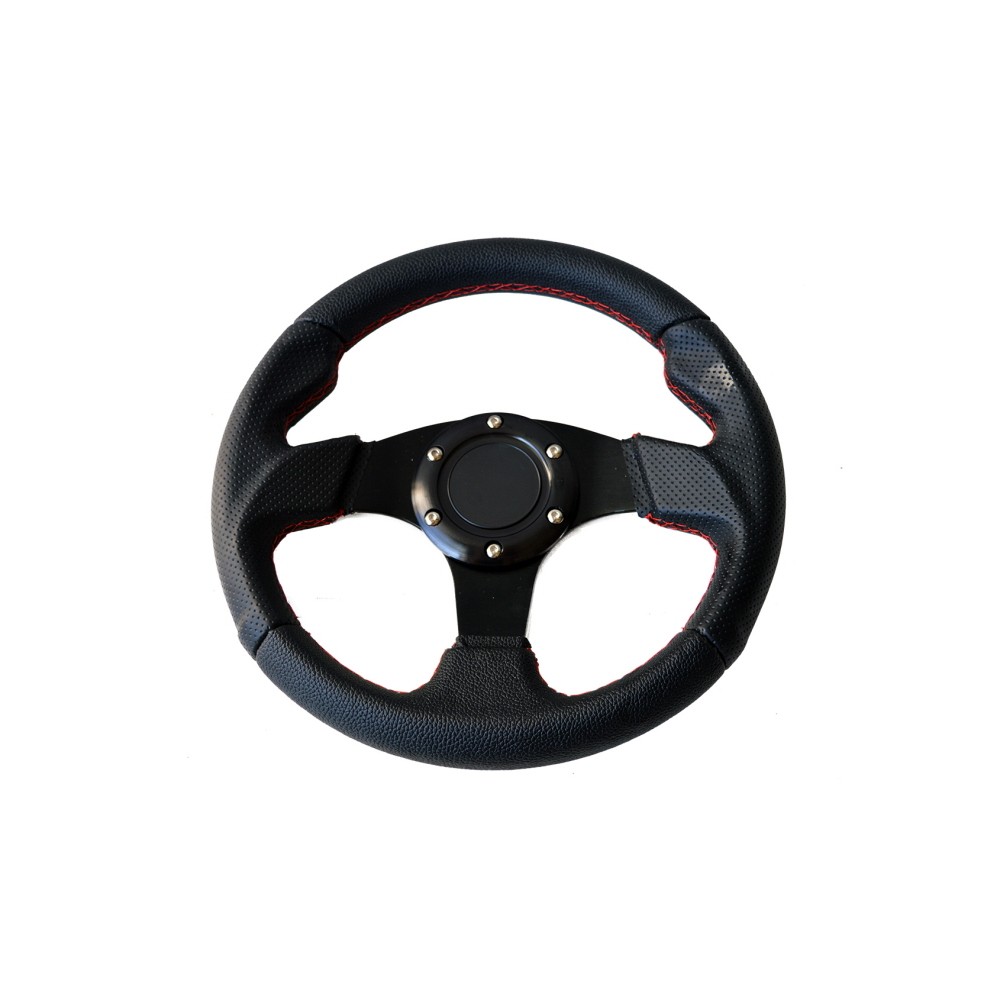 VOLANT SPORT EN CUIR ANATOMIQUE 11' , 28cm  TYREX