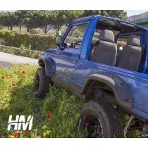 GARDE-BOUE ALLONGÉS POUR SUZUKI SAMURAI ET SJ COMPLETS AVEC ÉCROUS ET BOULONS