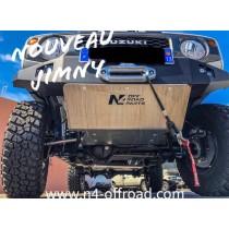 Ski de protection avant en aluminium de 8mm pour Suzuki Jimny après 2018 avec pare chocs N4
