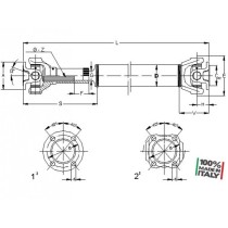 ARBRE DE TRANSMISSION STANDARD POUR MERCEDES G ARRIERE