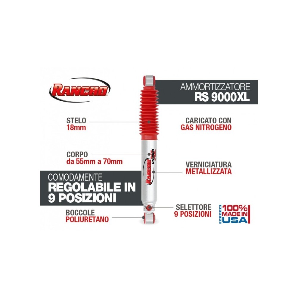 RANCHO 9000 XL AMORTISSEUR POUR NISSAN PICK UP D21 ARRIÈRE RANCHO 9000 XL AMORTISSEUR POUR NISSAN PICK UP D21 ARRIÈRE