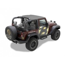 BIKINI TOP HEADER STYLE- JEEP WRANGLER JK 2 PORTES 2010/2014 DISPO DECEMBRE 2024