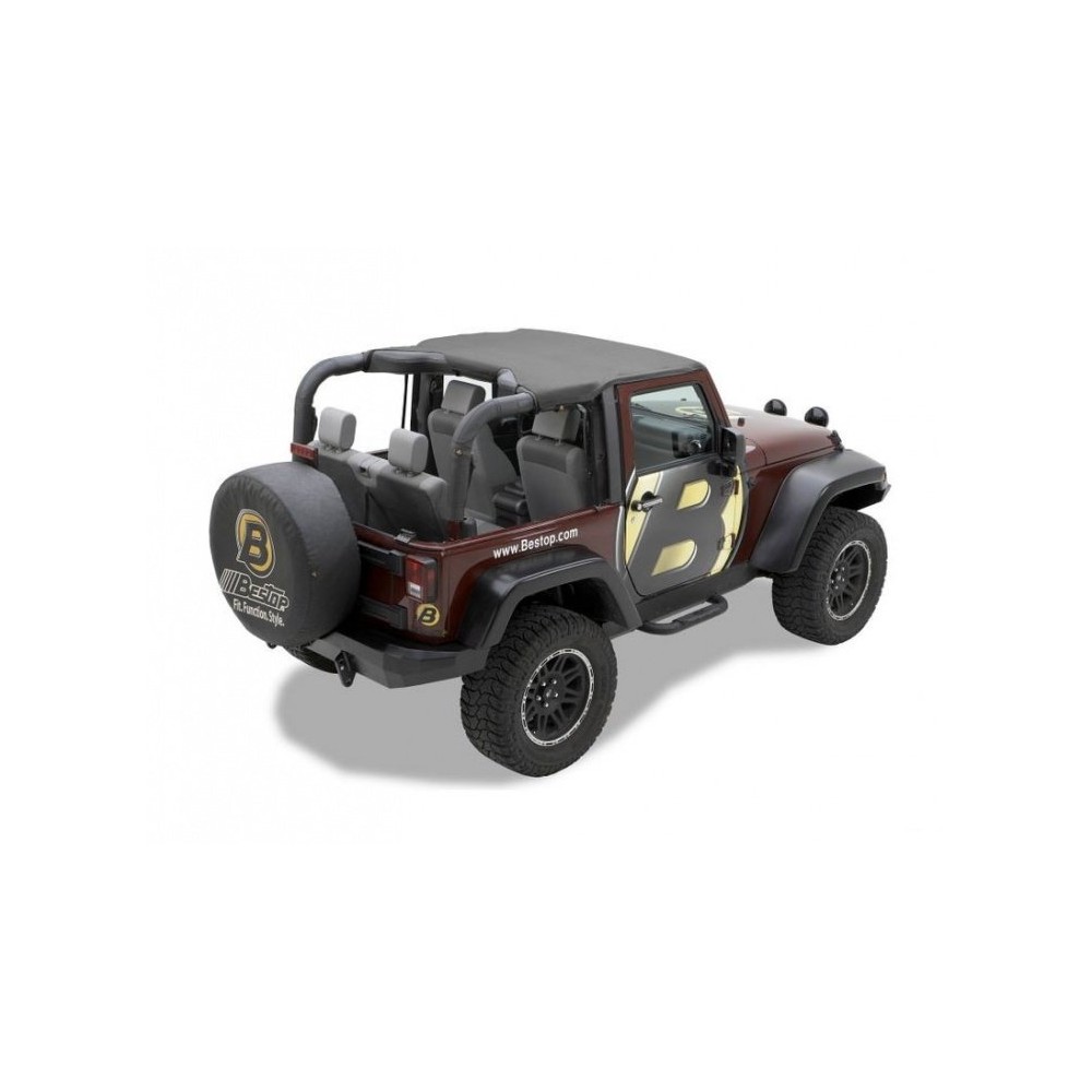 BIKINI TOP HEADER STYLE- JEEP WRANGLER JK 2 PORTES 2010/2014 DISPO DECEMBRE 2024