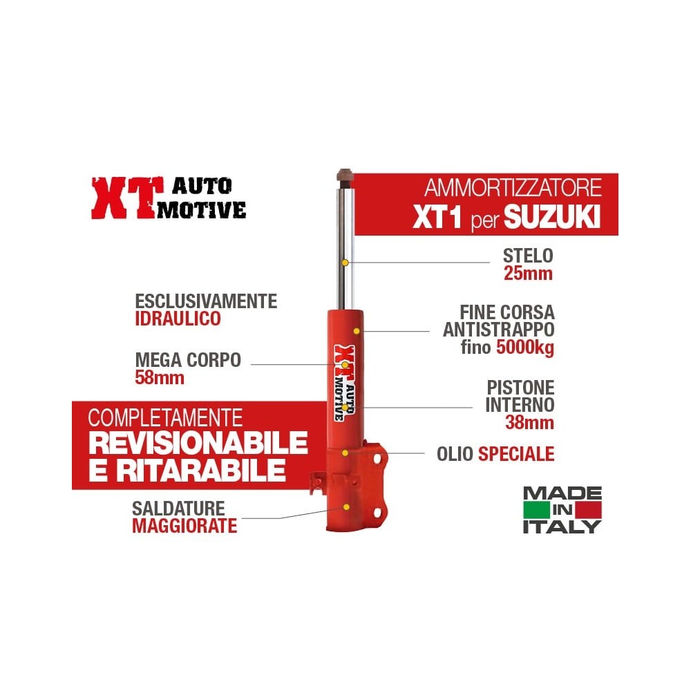 AMORTISSEUR AVANT +4CM  XT AUTOMOTIVE POUR SUZUKI GRAND VITARA