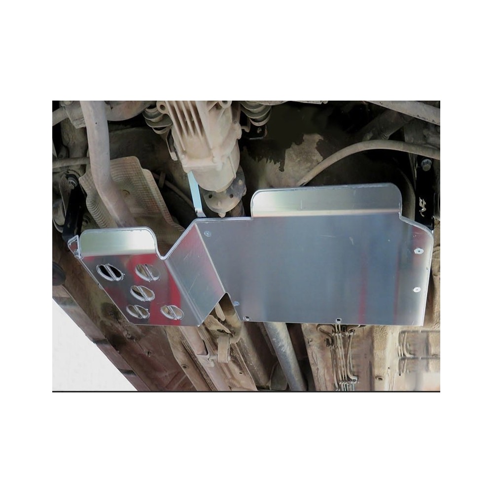 Ski de protection de réservoir et de silencieux arrière en aluminium de 6mm pour Dacia Duster Ski de protection de réservoir et de silencieux arrière en aluminium de 6mm pour Dacia Duster