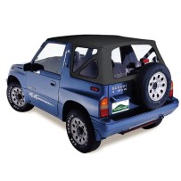 CAPOTE NOIRE AVEC FENETRES  TRANSPARENTES SUZUKI VITARA MK1