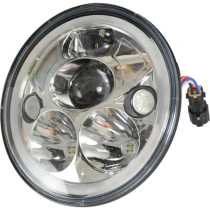 OPTIQUE VORTEX CHROME  KIT (PAIRE + FAISCEAU)