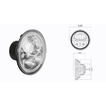 OPTIQUE VORTEX CHROME  KIT (PAIRE + FAISCEAU)