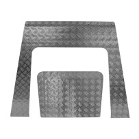 Tôle de Protection de Capot en Aluminium Strier 3 mm pour Land Rover Defender TD4 Puma : Style et Protection Renforcés