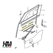 KIT DE RAILS DE FENÊTRE SUZUKI SAMURAI ET SJ