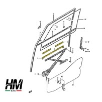 KIT DE RAILS DE FENÊTRE SUZUKI SAMURAI ET SJ