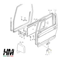 VIS DE CHARNIÈRE DE PORTE SUZUKI SAMURAI ET SJ