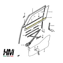Suzuki Samurai et SJ WEATHERSTRIP Porte d'entrée intérieure