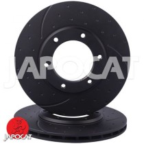 DISQUE DE FREIN AVANT RAINURÉ/POINTÉ RDA POUR NISSAN PATROL GR Y60 (LA PAIRE)