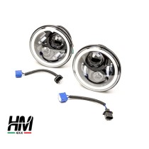 Phares à LED 7'' Fumés Homologués