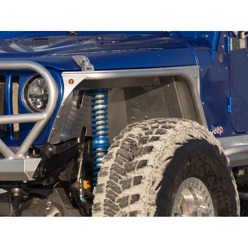 Élargisseurs d'ailes avant aluminium 4" High Fender Jeep Wrangler TJ 96-06