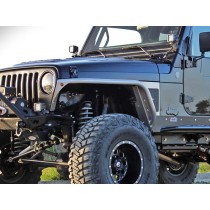 Elargisseurs d'ailes avant ALU 4" Tube Fender Jeep Wrangler TJ 96-06