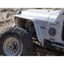 Elargisseurs d'ailes avant ALU 4" Tube Fender Jeep Wrangler TJ 96-06