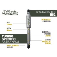 AMORTISSEUR ARRIÈRE +5cm B52 OFFROAD POUR DAIHATSU FEROZA F310