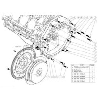 PMC MOTORSPORT KIT ADAPTATEUR GM CHEVROLET V8 LS LS1 LS3 LS7- JAGUAR DIESEL ZF 8HP70 8 VITESSES