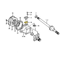 CALES DE PIVOT D'ARTICULATION SUZUKI SAMURAI ET SJ
