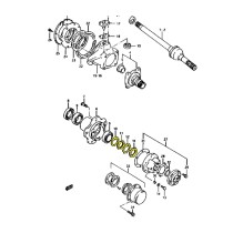 Ecrous et rondelles de moyeu Suzuki Samurai et Sj