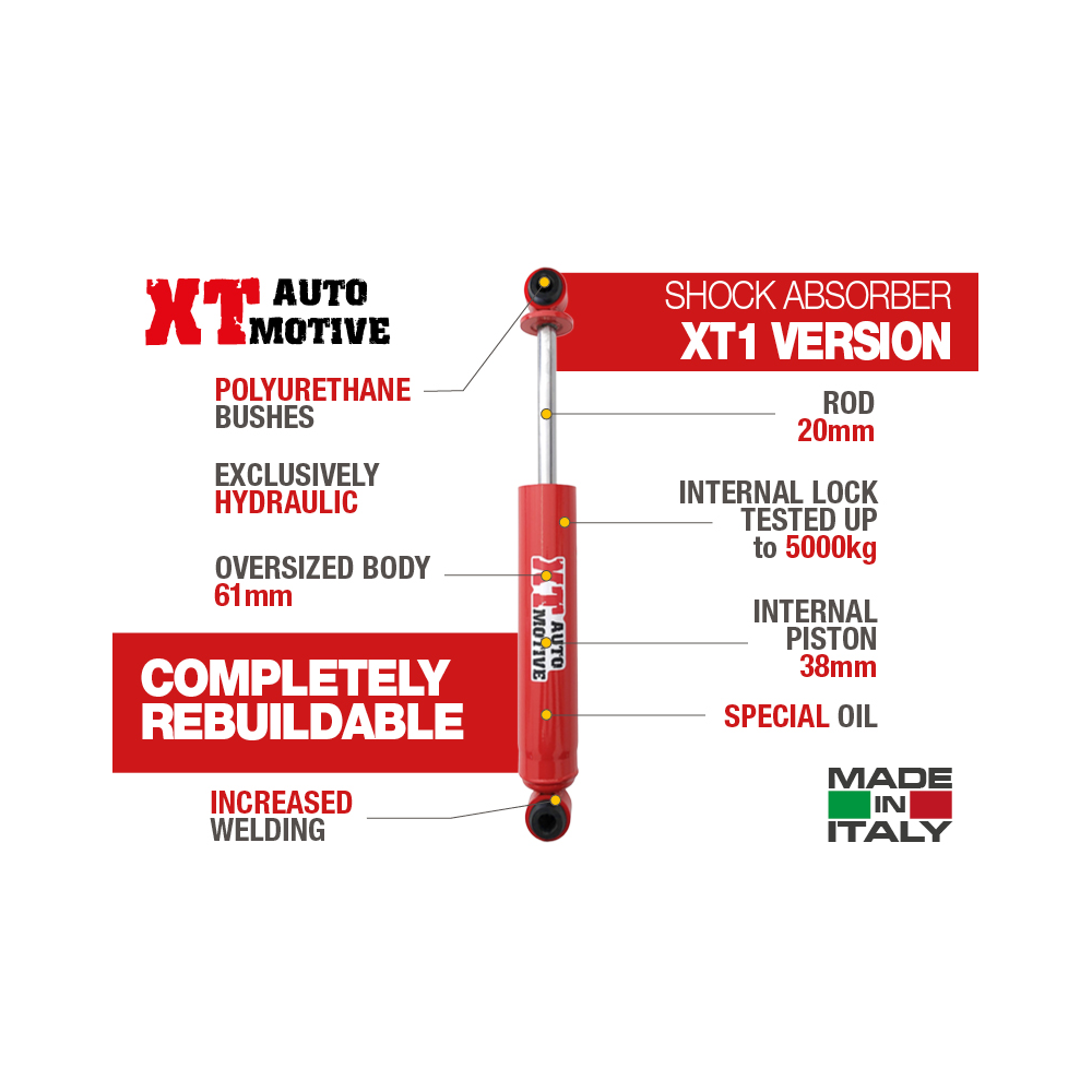 AMORTISSEUR ARRIÈRE XT AUTOMOTIVE POUR NISSAN PATROL 2.8TD