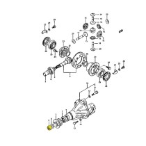 Écrou de pignon pour blocage de différentiel Suzuki Samurai et Sj Diff Lock