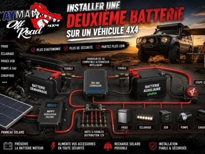 Installer une deuxième batterie sur un 4x4 : le guide complet