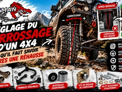 Réglage du carrossage d’un 4x4 : ce qu’il faut savoir après une rehausse