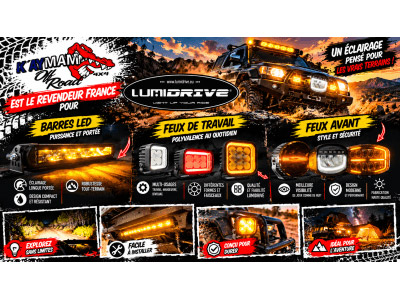 Lumidrive : projecteurs LED, barres lumineuses et feux professionnels